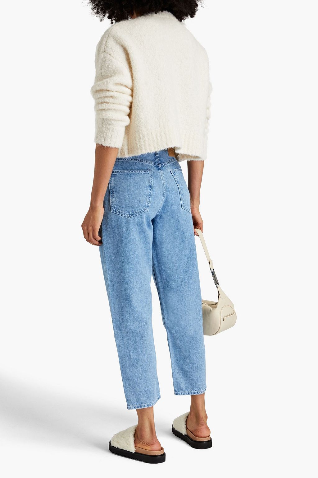 RAG & BONE بنطلون جينز «أليسا» بقصة بوي فريند وبلون باهت