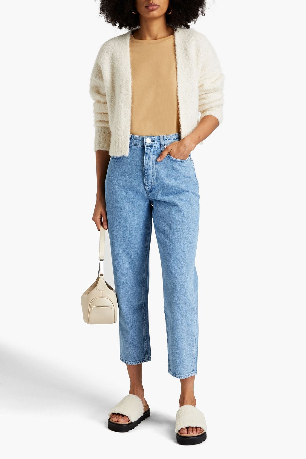 RAG & BONE بنطلون جينز «أليسا» بقصة بوي فريند وبلون باهت