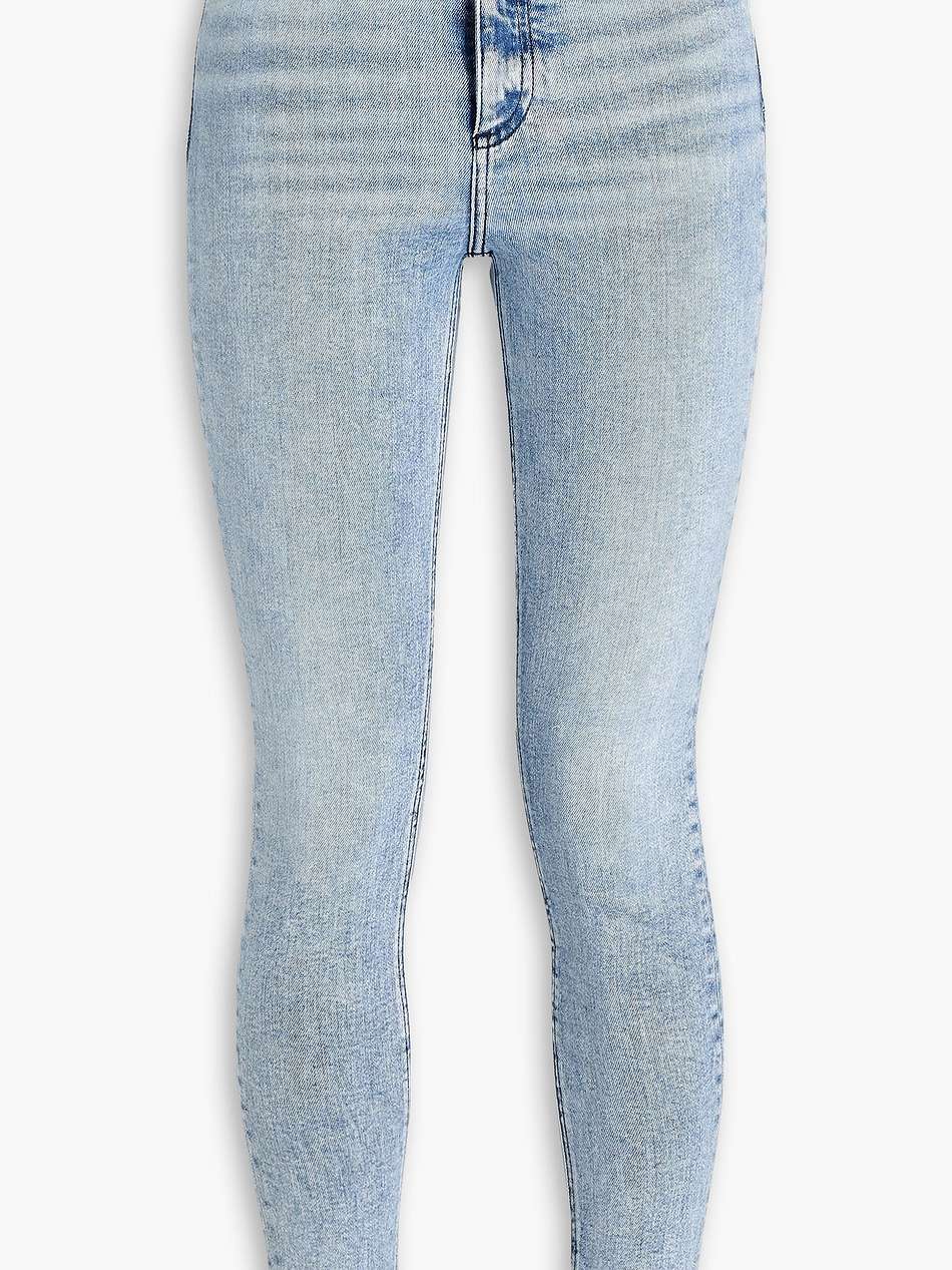 nina faded high-rise skinny jeans