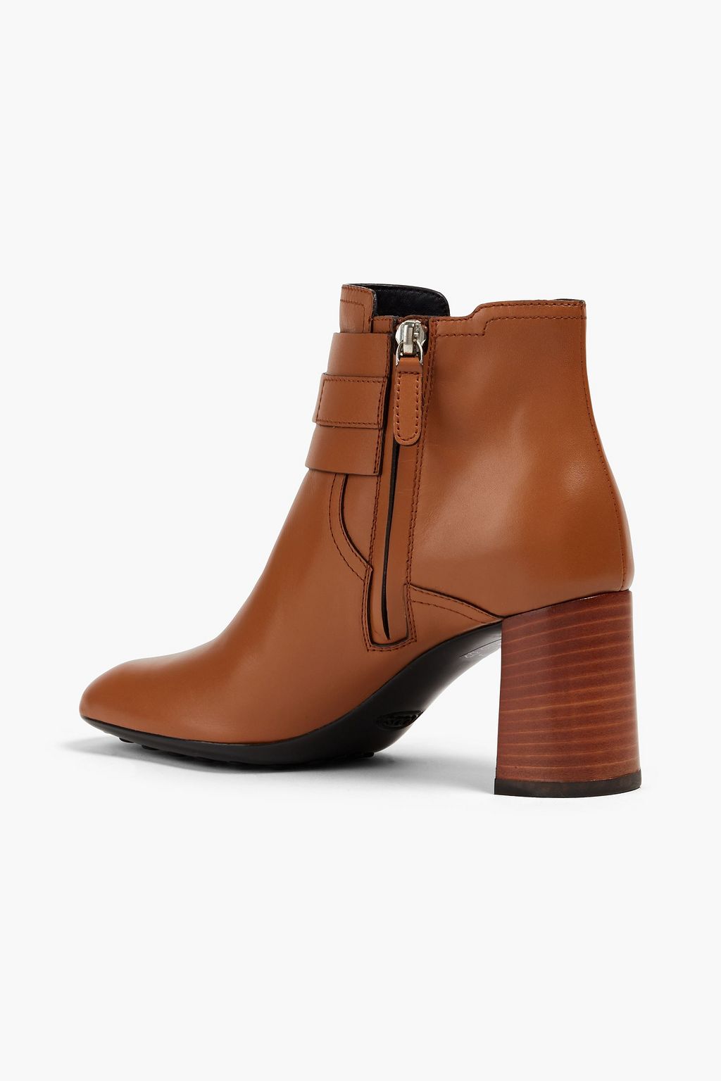 TOD'S Ring-embellished leather ankle boots