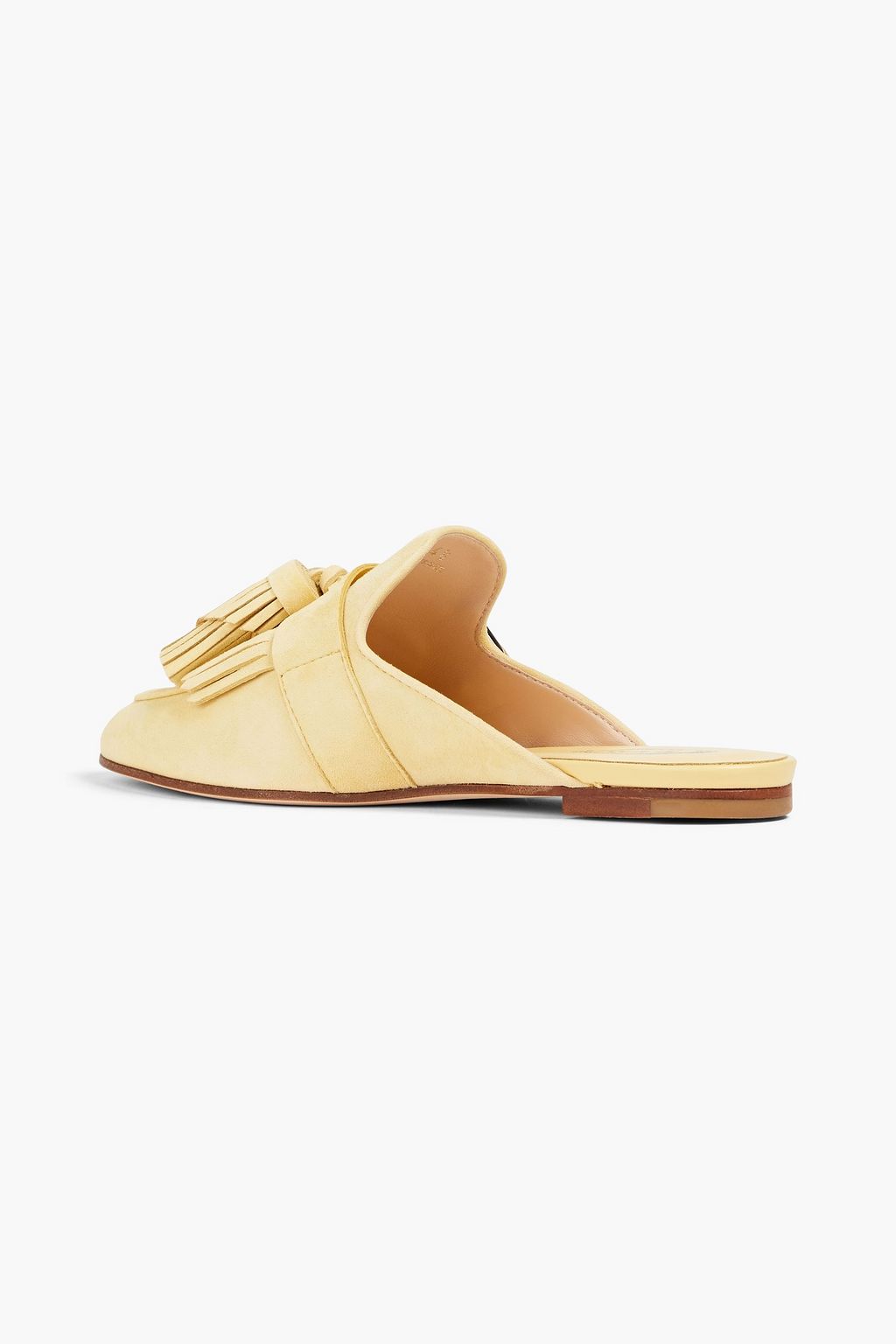TOD'S Fringed tassled nubuck mules