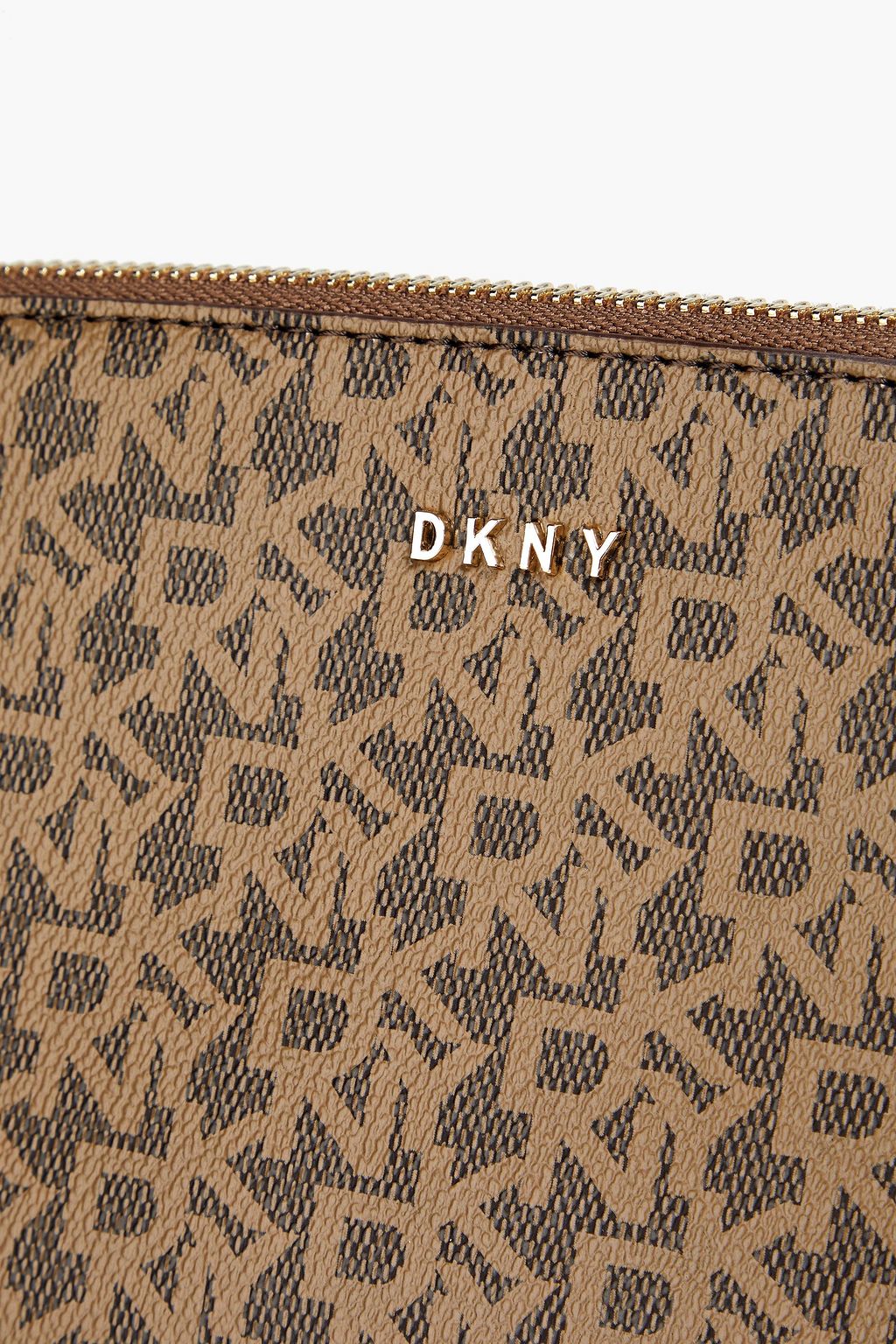 DKNY Kary logoprint faux texturedleather shoulder bag THE