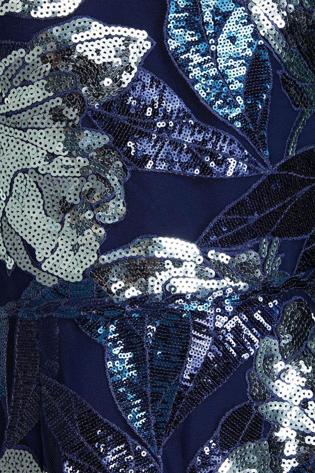 MARCHESA NOTTE فستان متوسط الطول من التول مزين بزخارف
