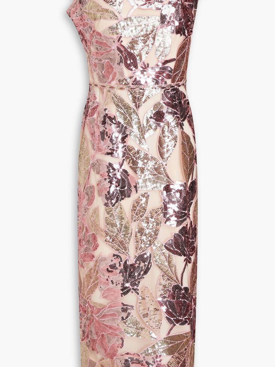 embellished tulle midi dress