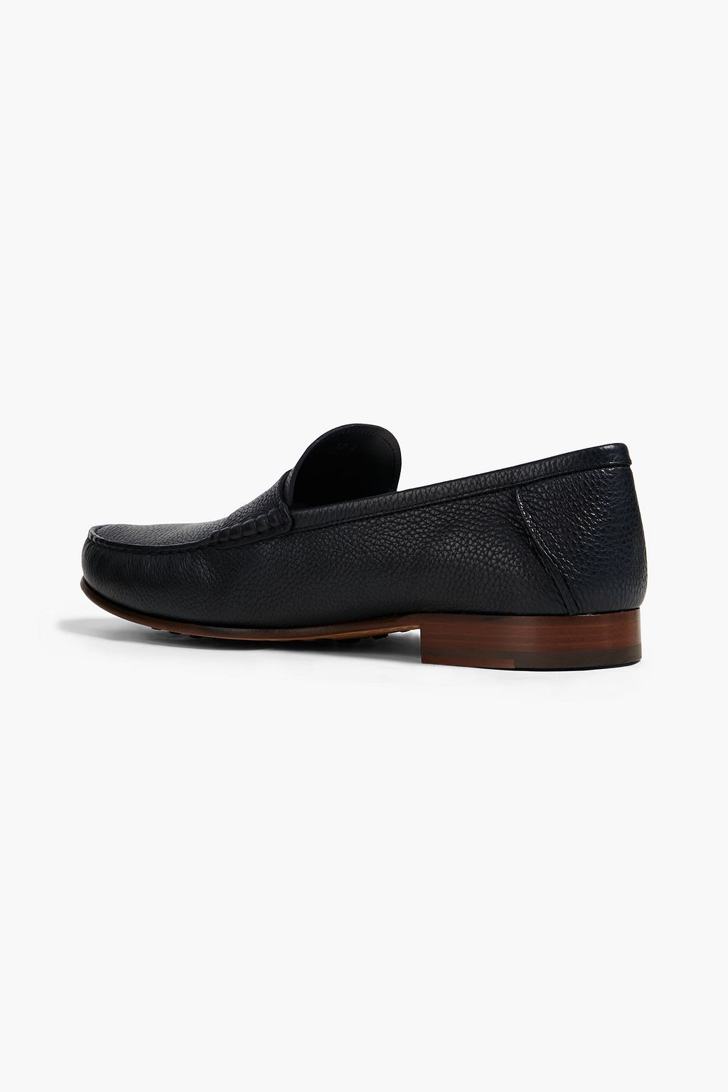 TOD'S Pebbled-leather penny loafers