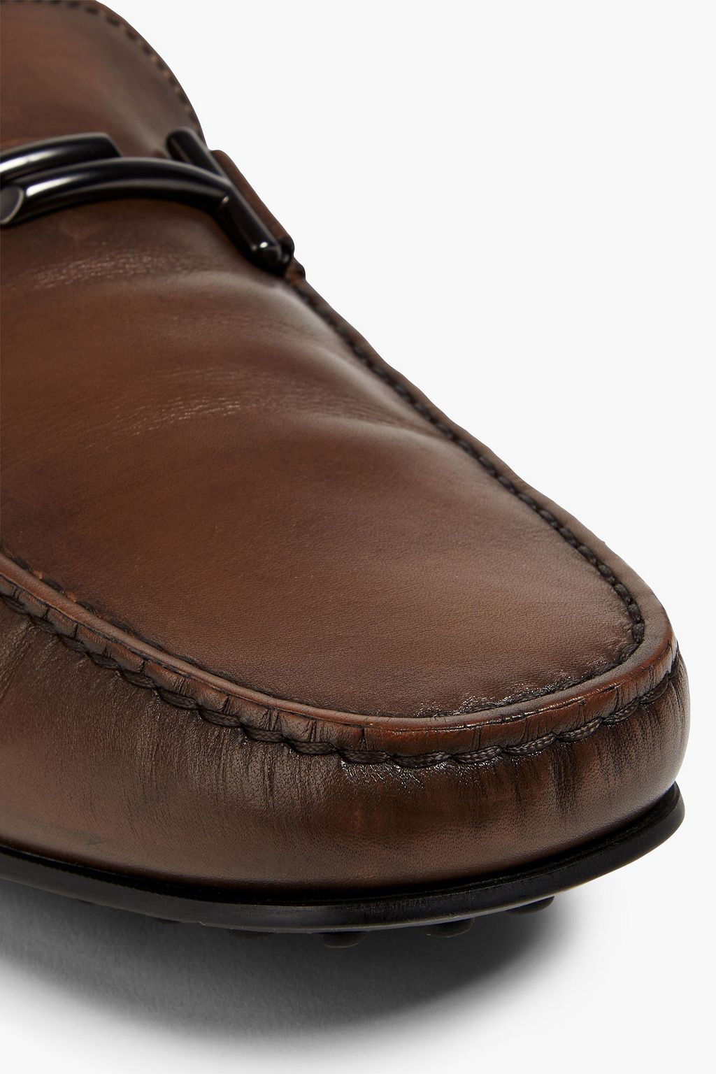 TOD'S + Alber Elbaz Double T レザー ドライビングシューズ