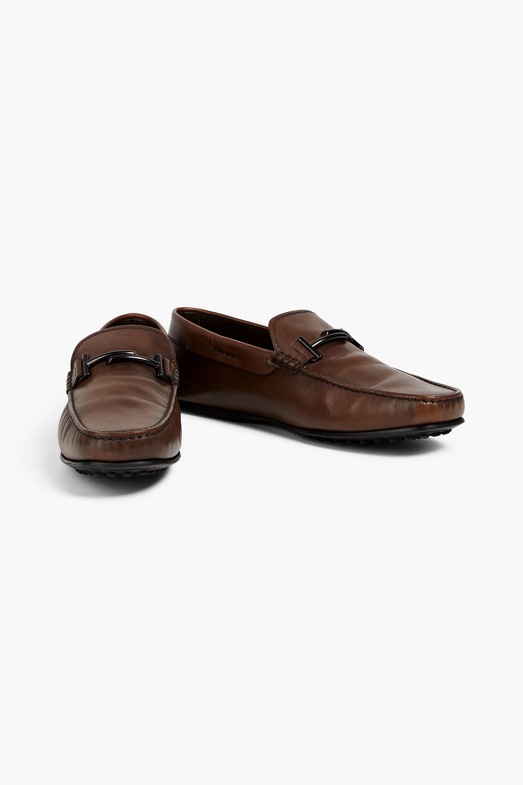 TOD'S + Alber Elbaz Double T レザー ドライビングシューズ