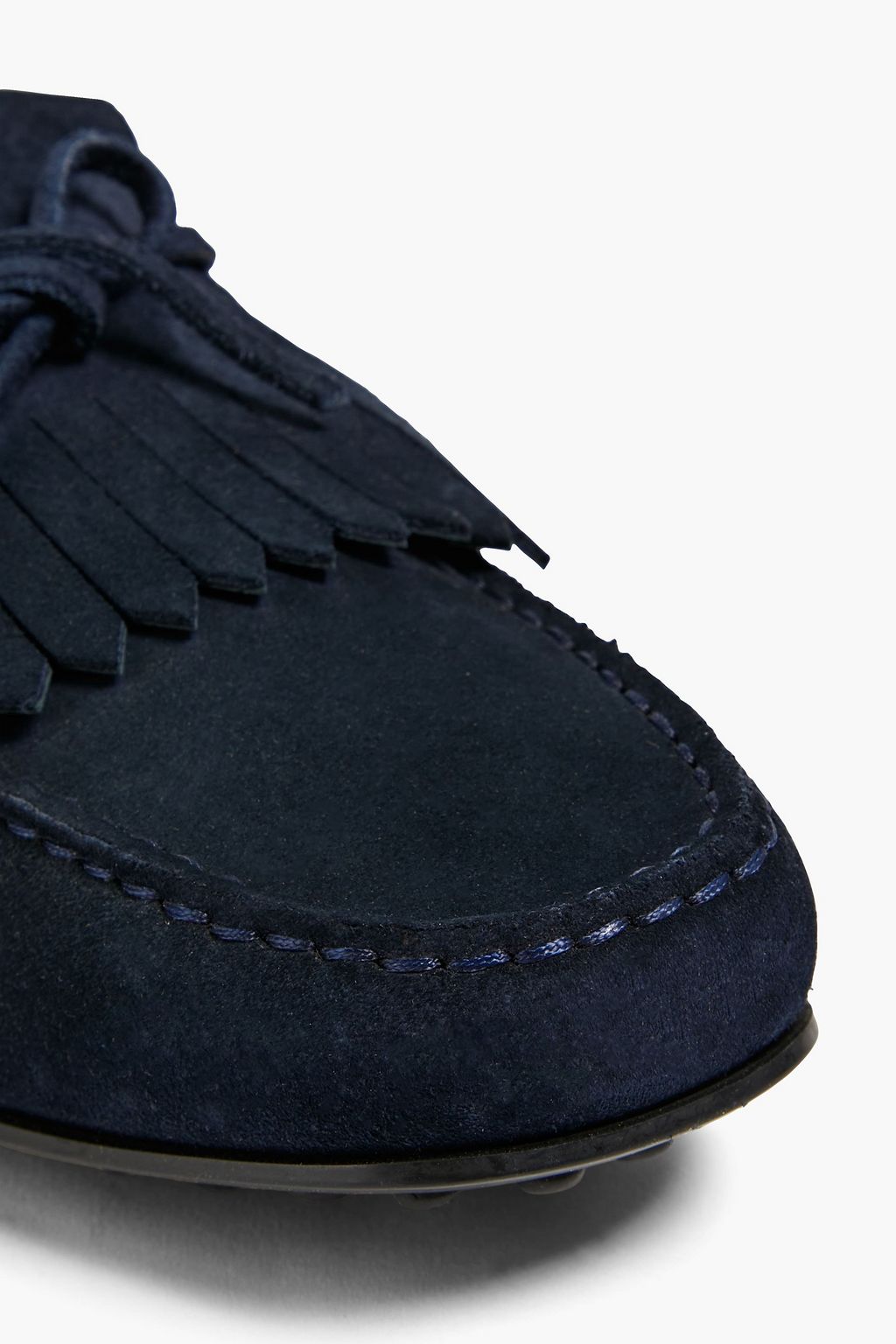 TOD'S Gommino fringed suede driving shoes
