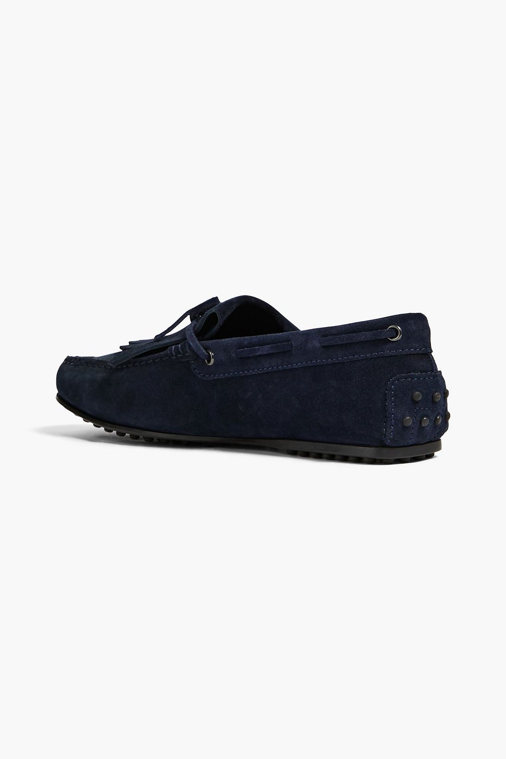 TOD'S Gommino fringed suede driving shoes