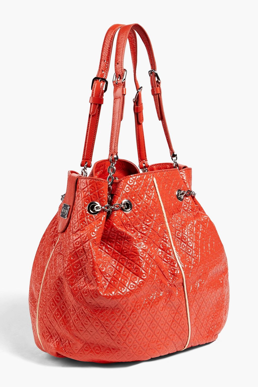 TOD'S Quilted patentleather bucket bag THE
