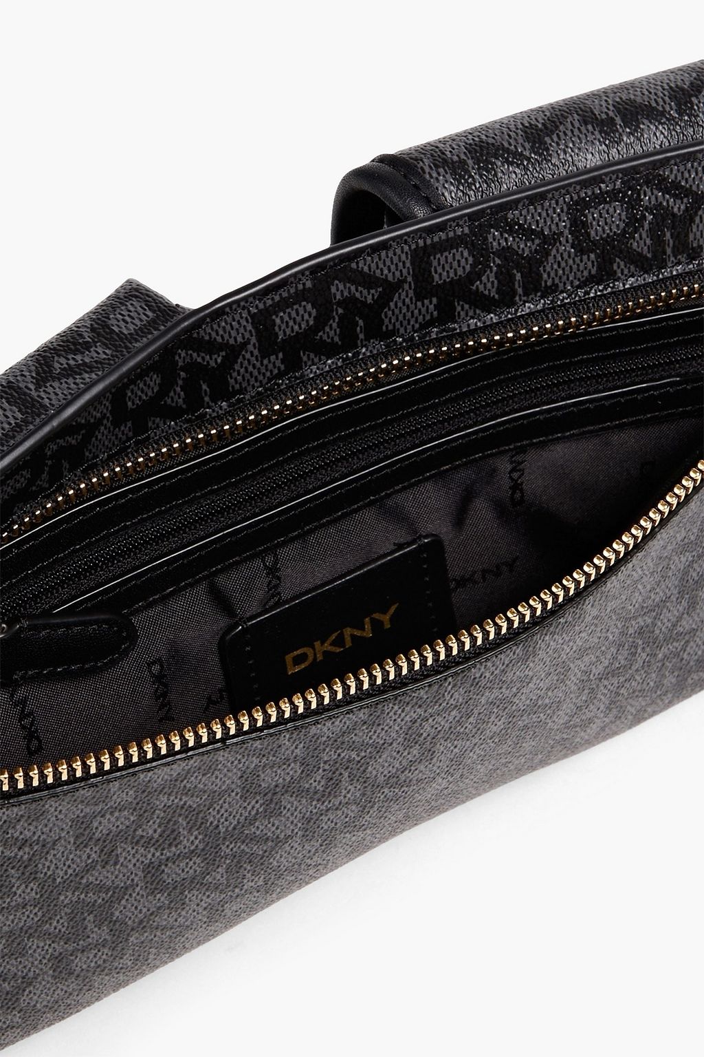 DKNY Brook logo-print coated canvas belt bag