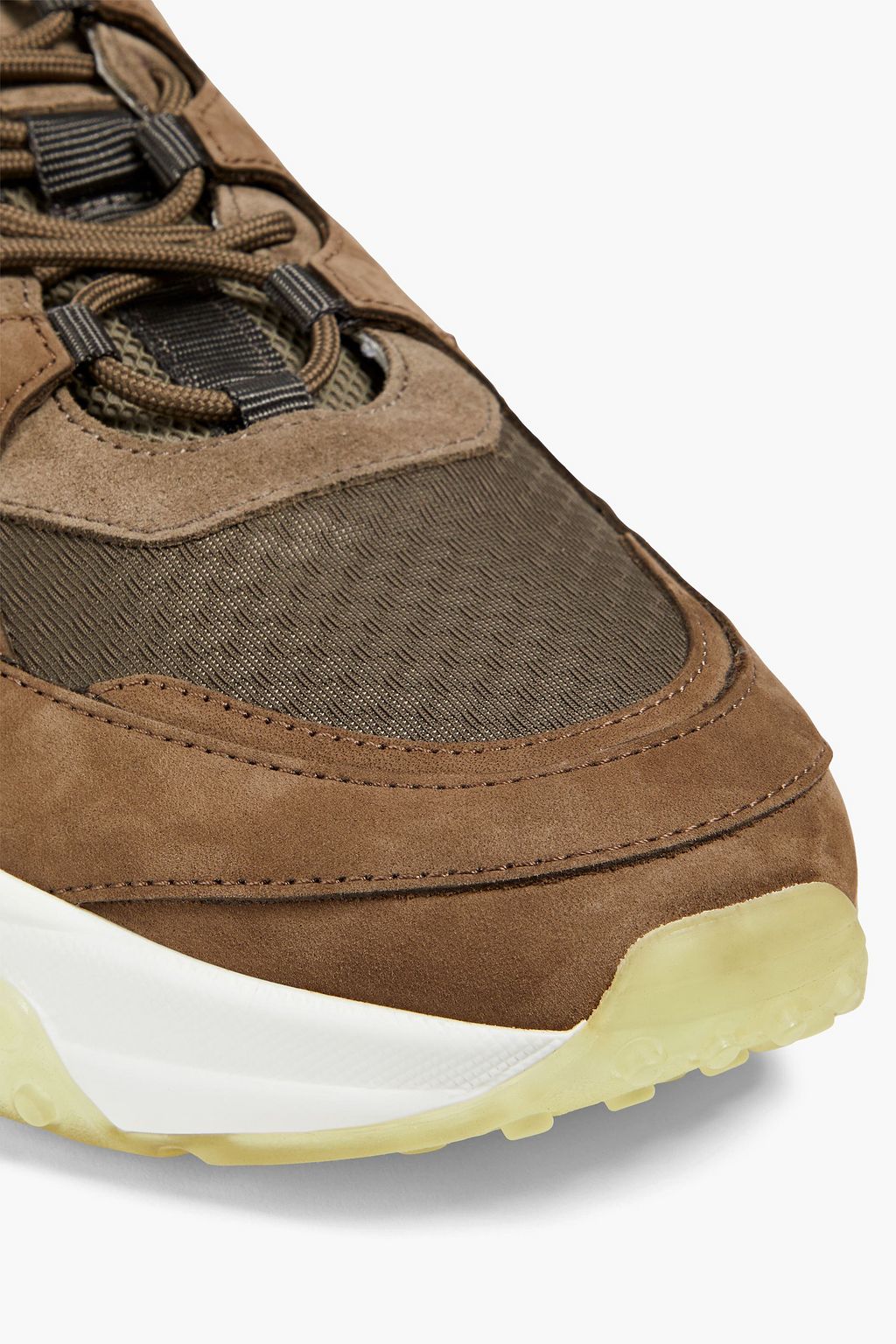 TOD'S Suede, nubuck and mesh sneakers