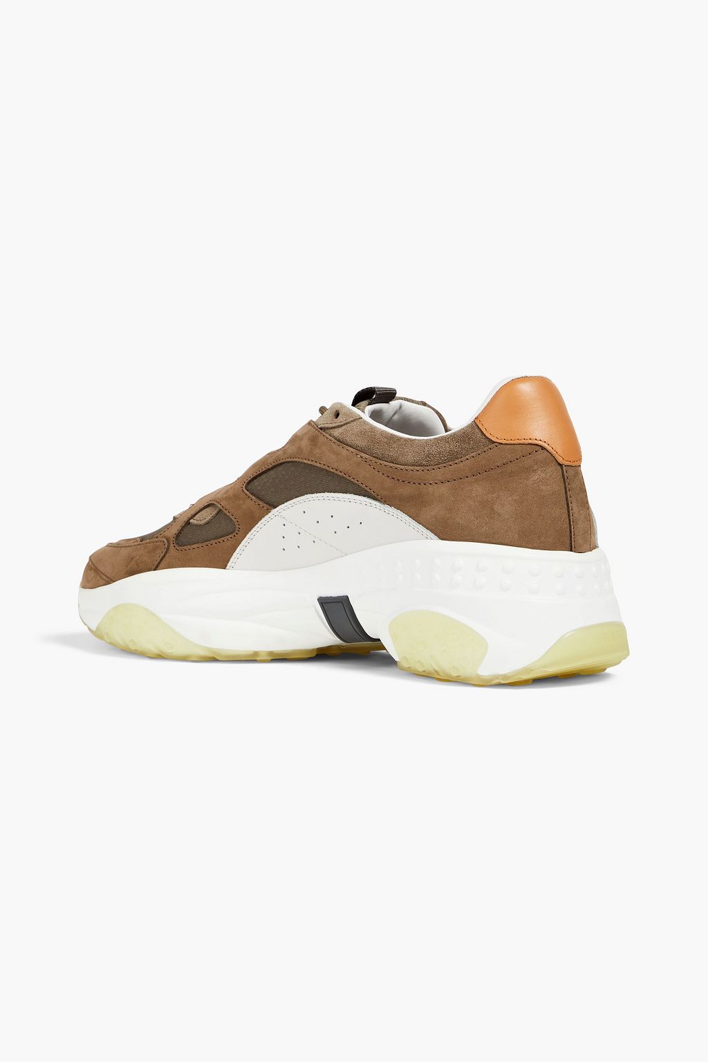 TOD'S Suede, nubuck and mesh sneakers