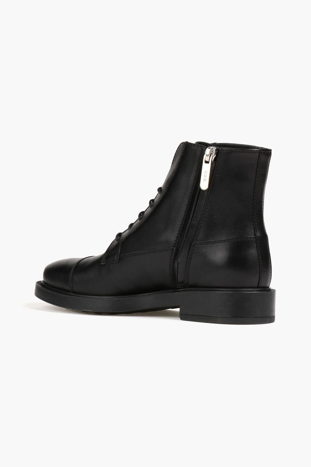 TOD'S Buckled leather combat boots