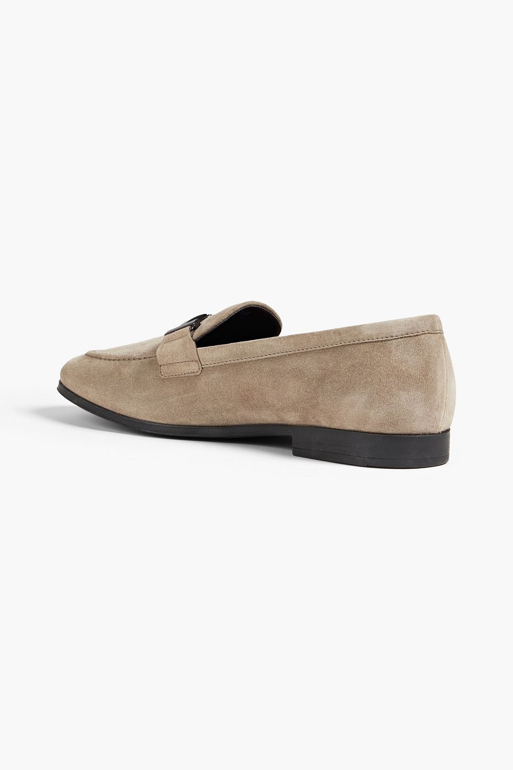 TOD'S Embellished suede loafers