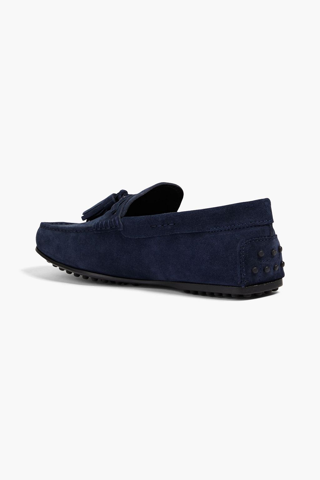 TOD'S Tasseled suede driving shoes