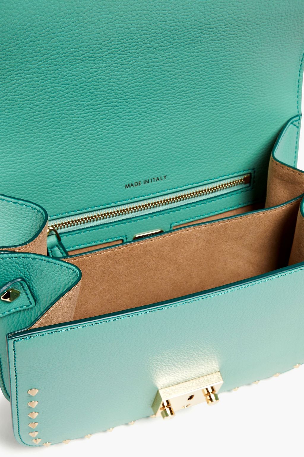 MCM Studded pebbled-leather shoulder bag