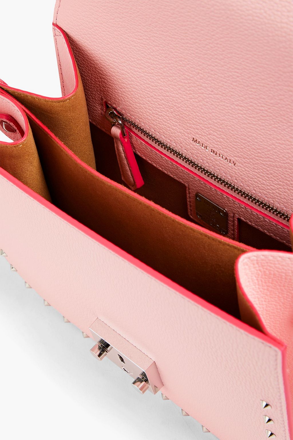 MCM Patricia studded pebbled-leather shoulder bag