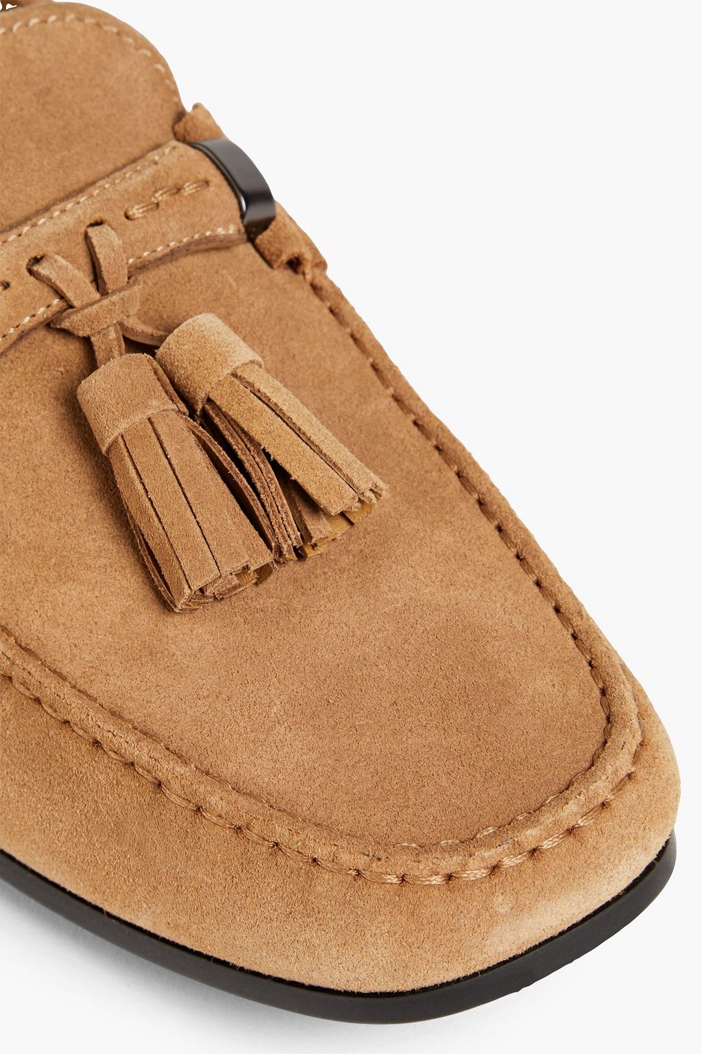 TOD'S Tasseled suede driving shoes