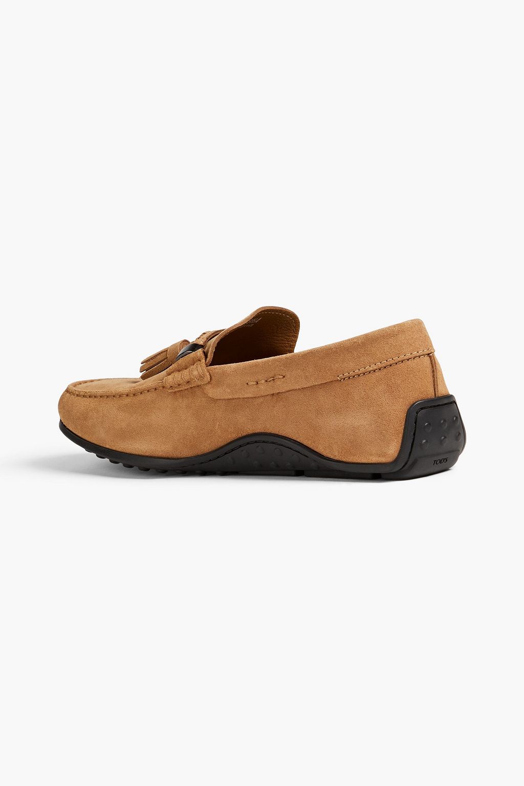 TOD'S Tasseled suede driving shoes