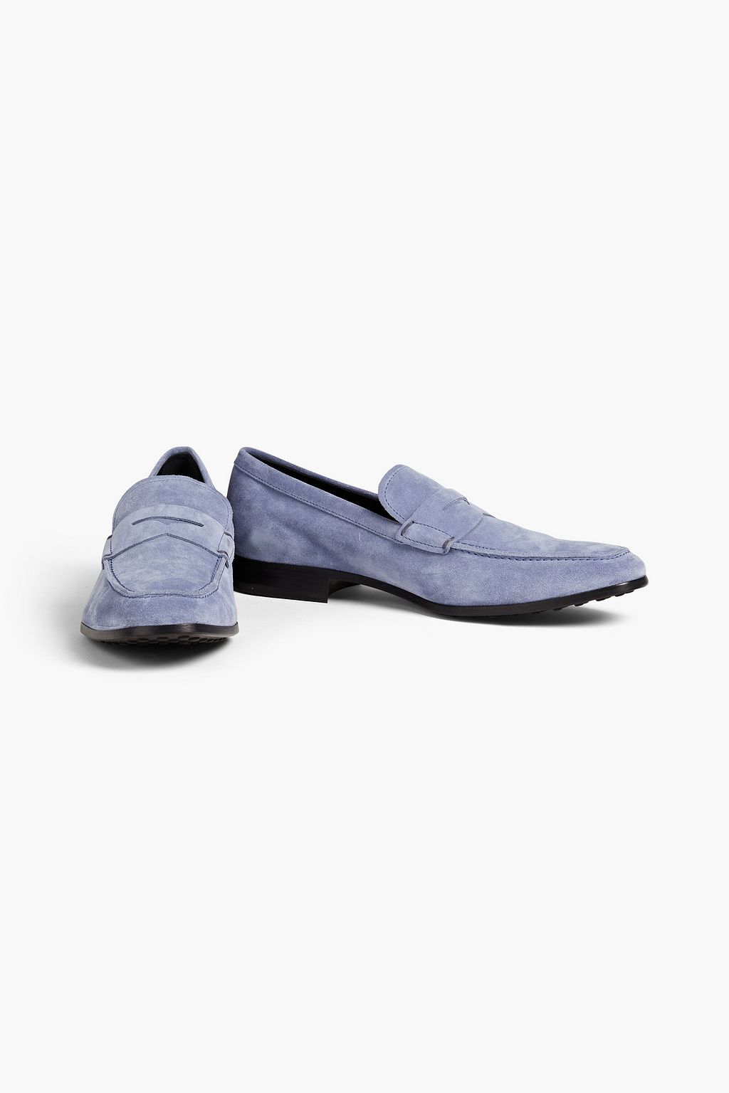 TOD'S Suede penny loafers