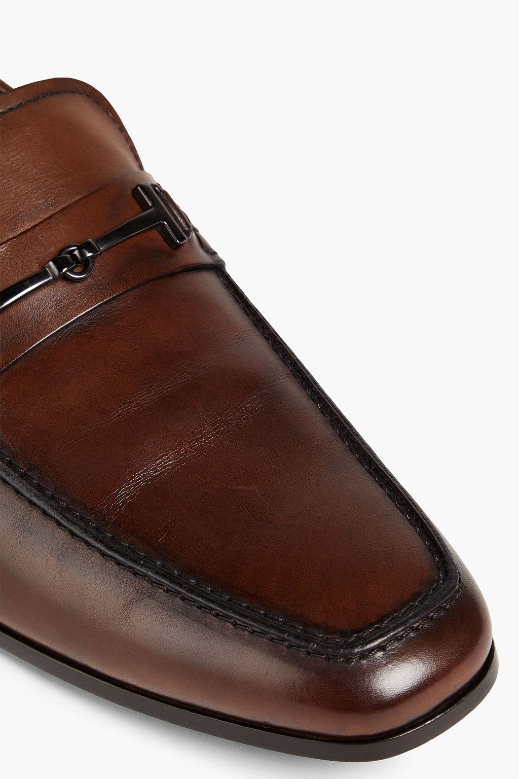 TOD'S Burnished leather loafers