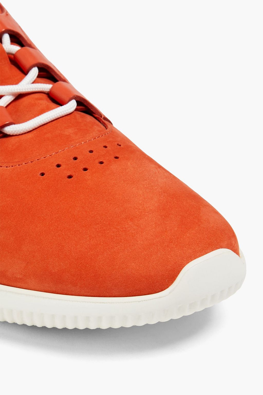 TOD'S Two-tone leather and nubuck sneakers