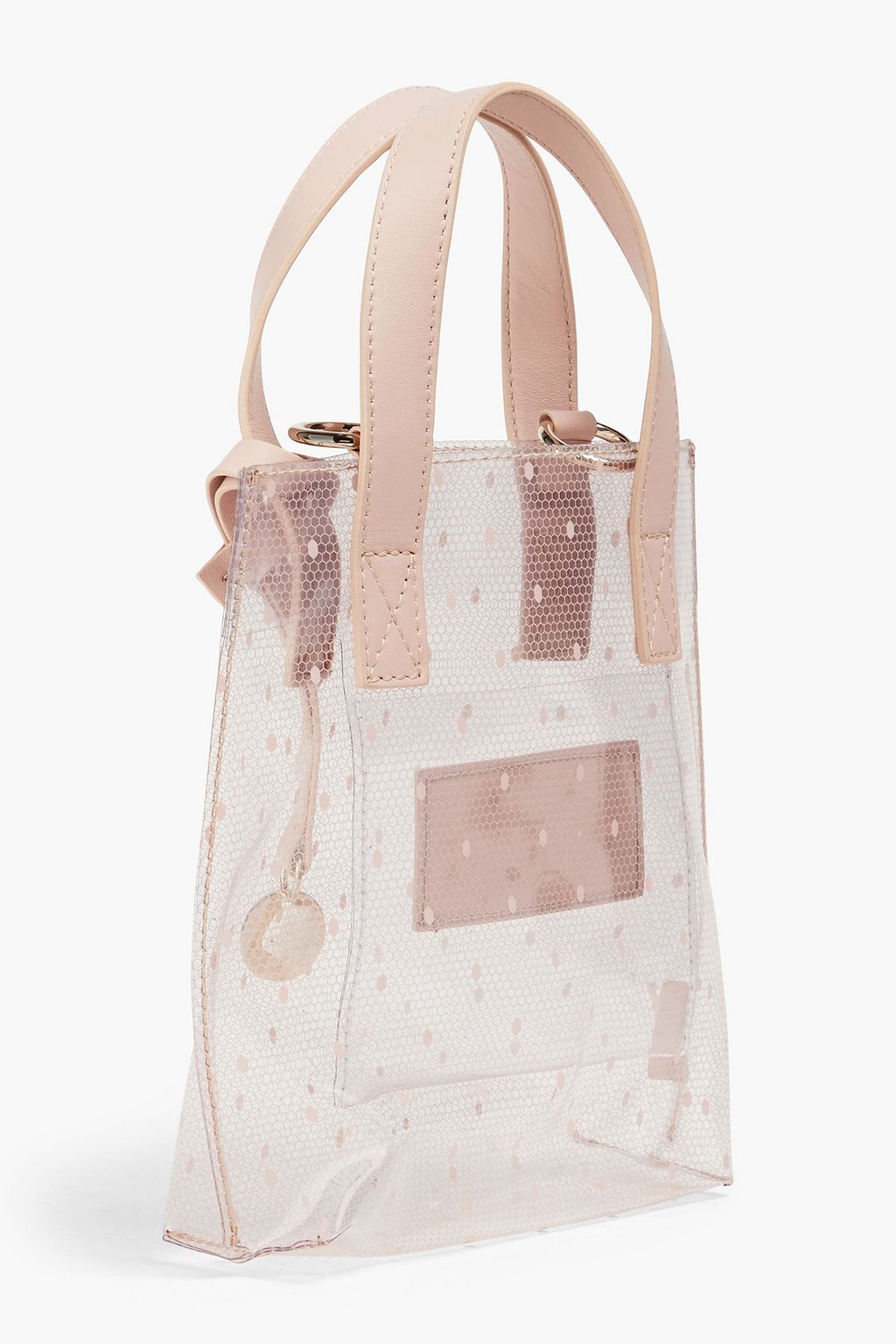 RED(V) Point d'esprit and PVC tote