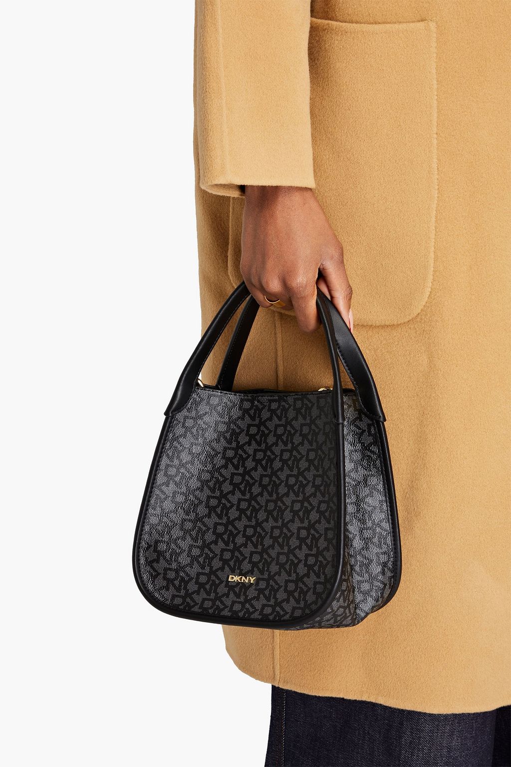 DKNY Brook logo-print coated canvas tote