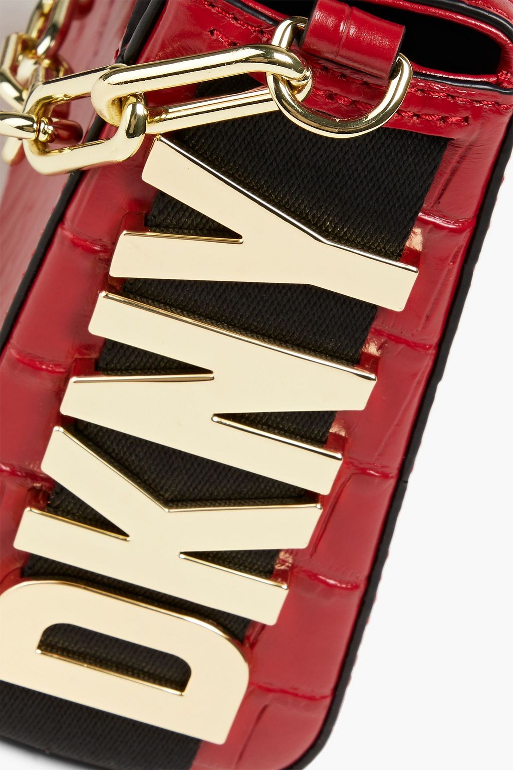 DKNY Kym croc-effect leather shoulder bag