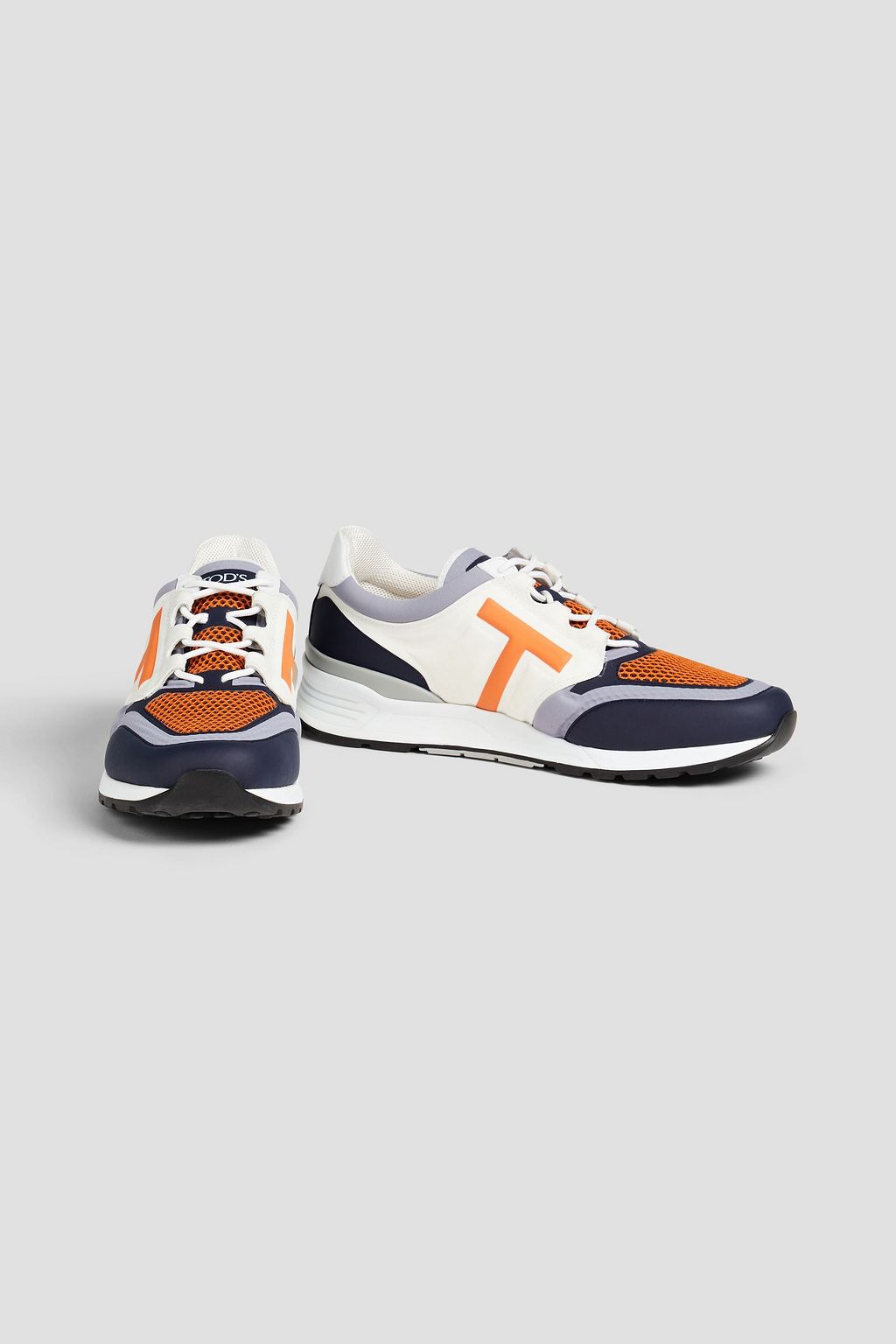 TOD'S レザー&メッシュ&キャンバス スニーカー