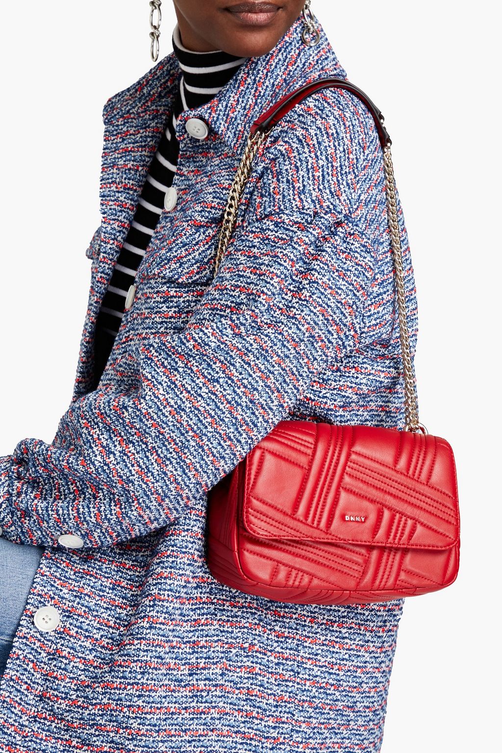 DKNY Allen quilted leather shoulder bag