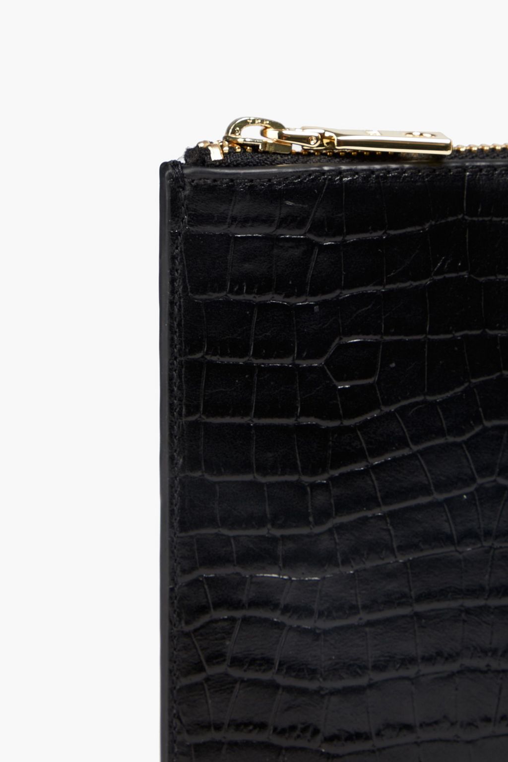 DKNY Taylor croc-effect leather pouch