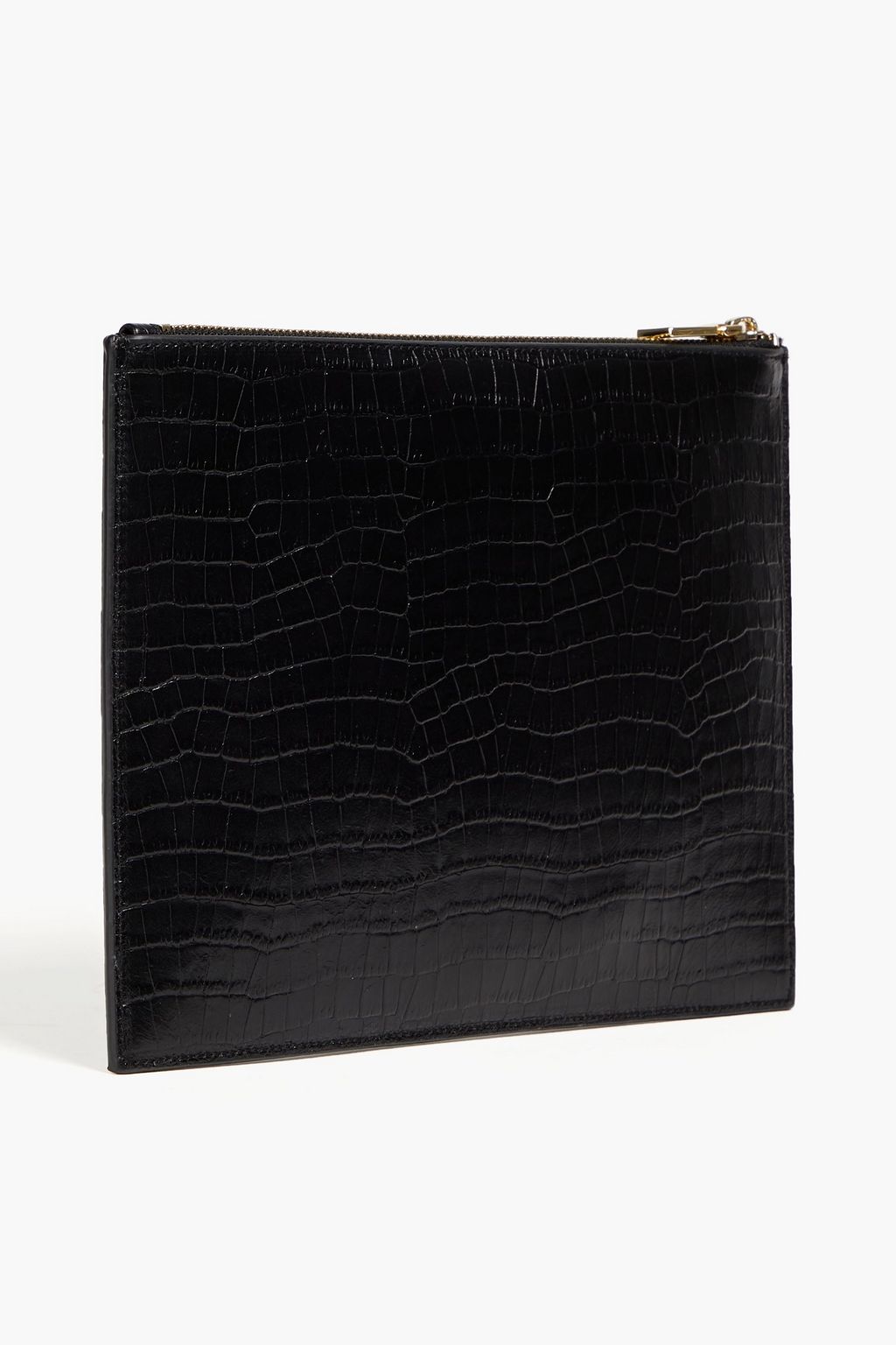 DKNY Taylor croc-effect leather pouch