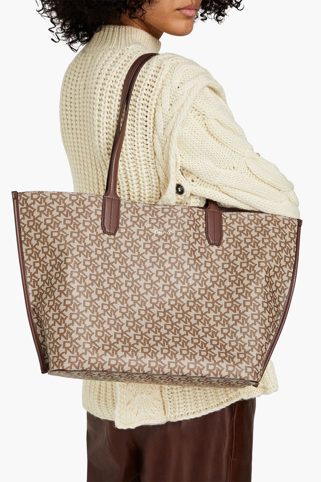 DKNY Logo-print coated-canvas tote