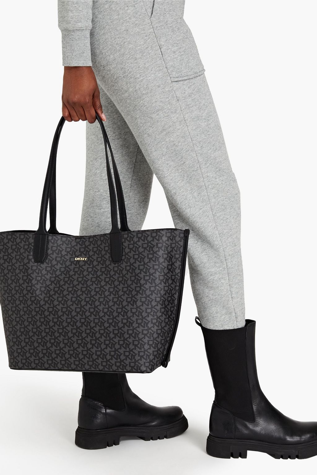 DKNY Logo-print coated-canvas tote