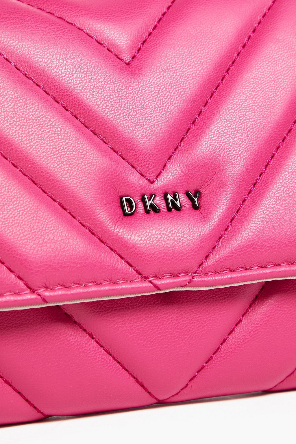 DKNY Quilted faux leather shoulder bag