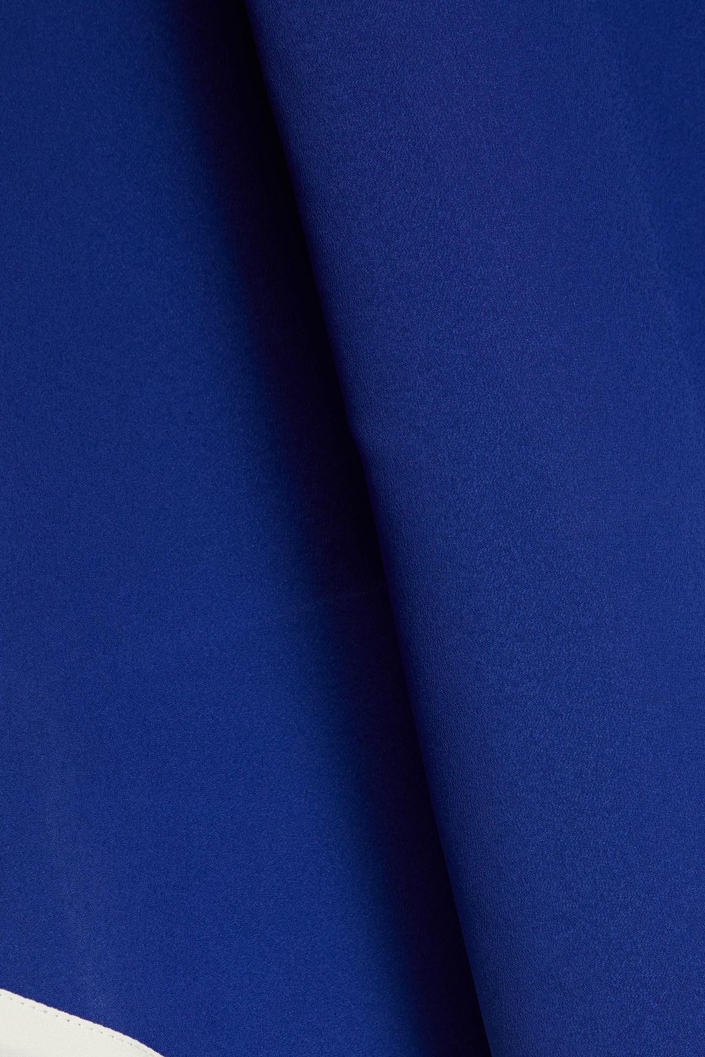 VALIMARE Aria cutout two-tone crepe de chine dress