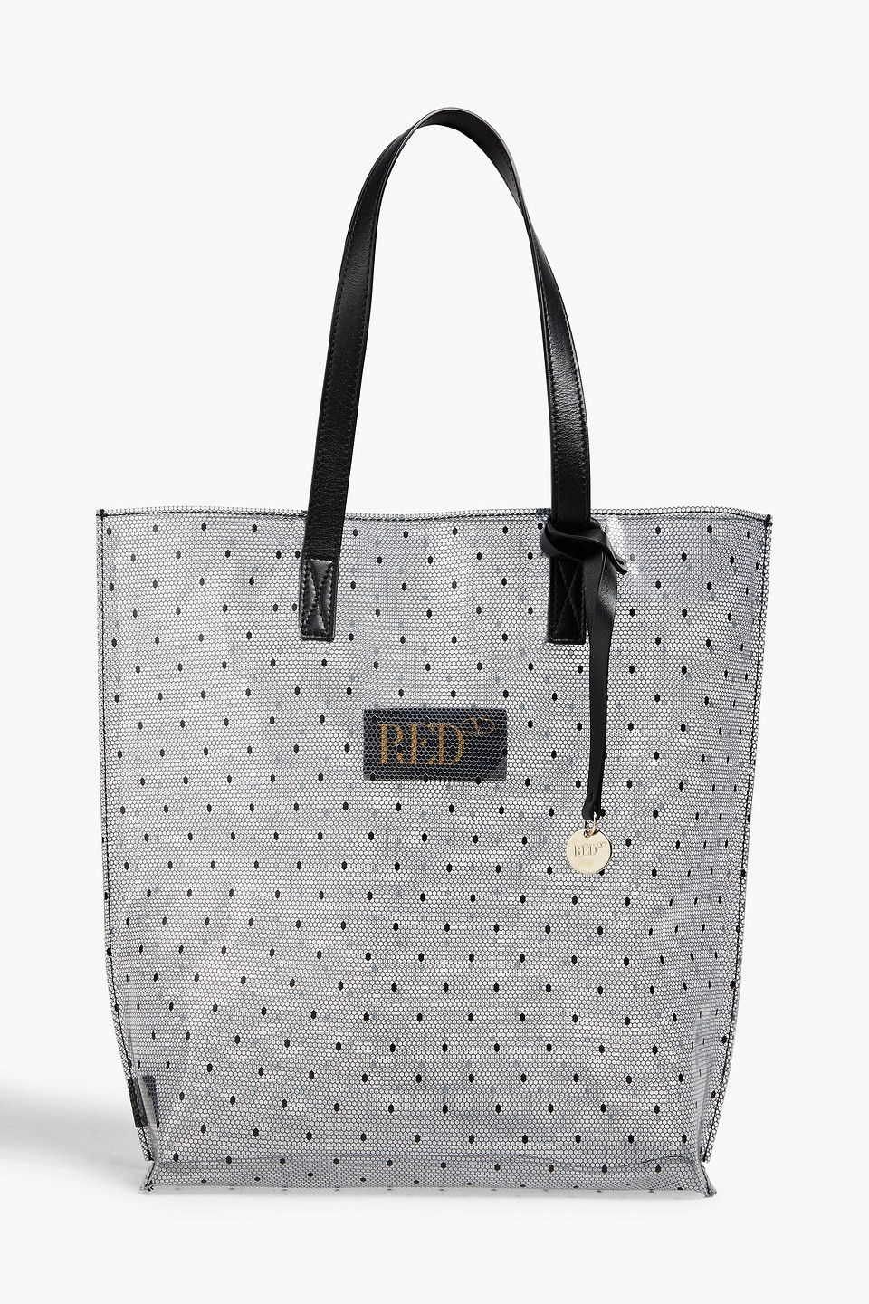 Redv Point D'esprit And Pvc Tote In Grey