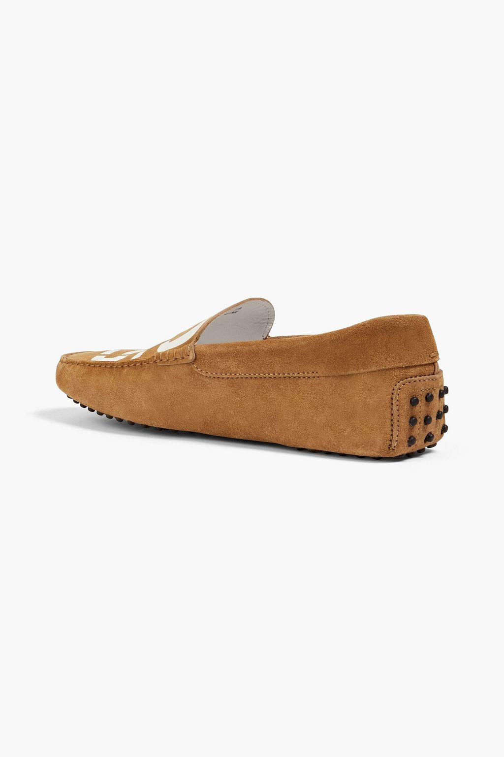 TOD'S Printed suede driving shoes