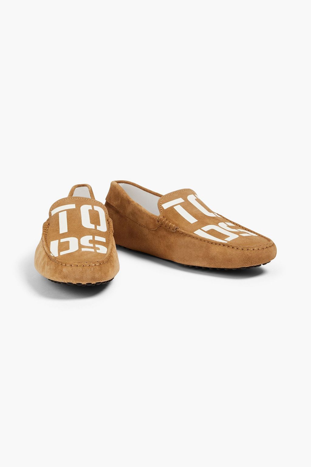 TOD'S Printed suede driving shoes