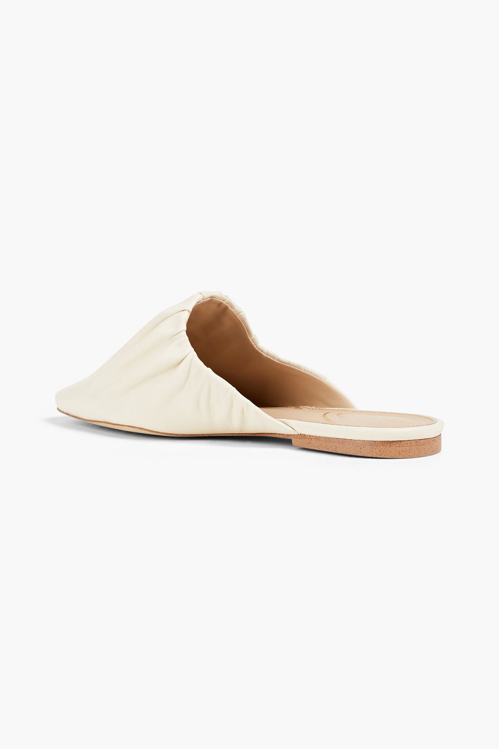 SAM EDELMAN Cecilia gathered leather slippers