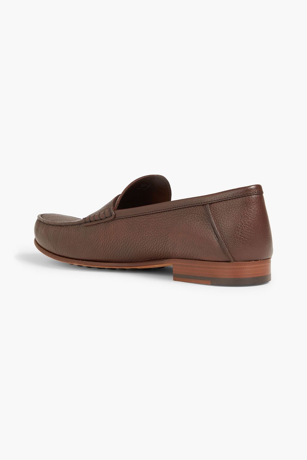 TOD'S Pebbled-leather penny loafers
