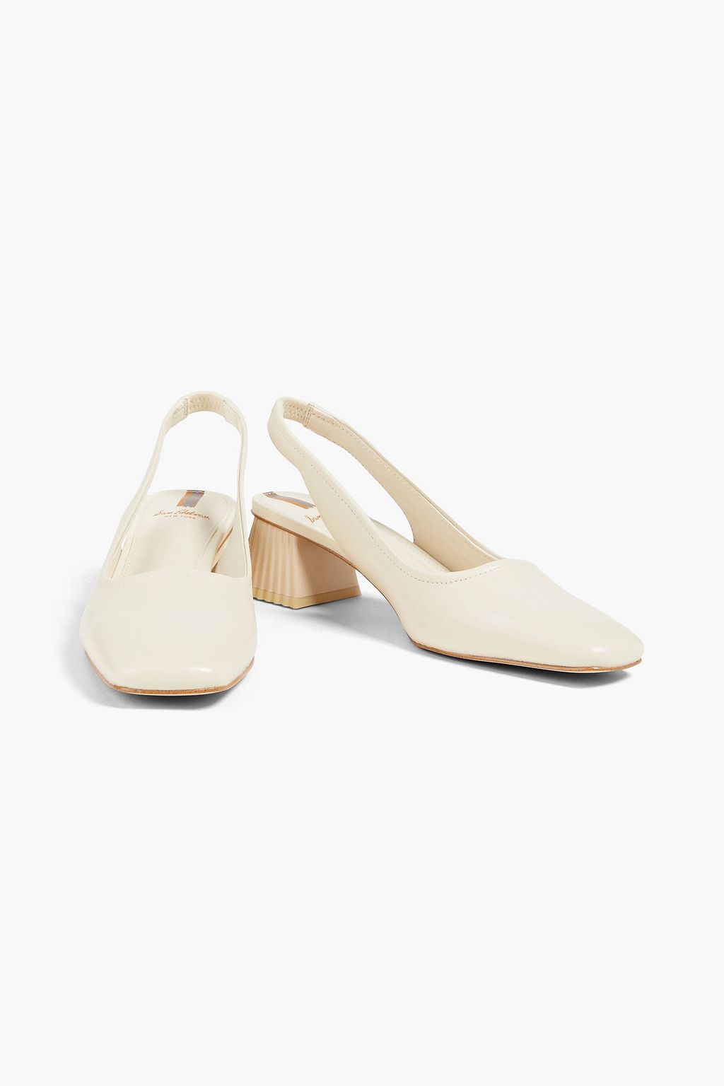SAM EDELMAN Leather slingback pumps