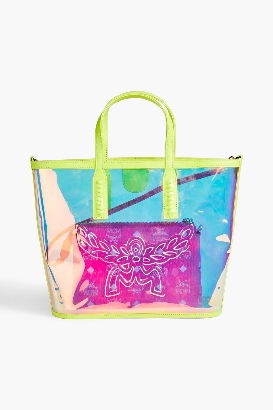 Mcm Changierende Tote Bag Aus Pvc Mit Logoprint In Multi