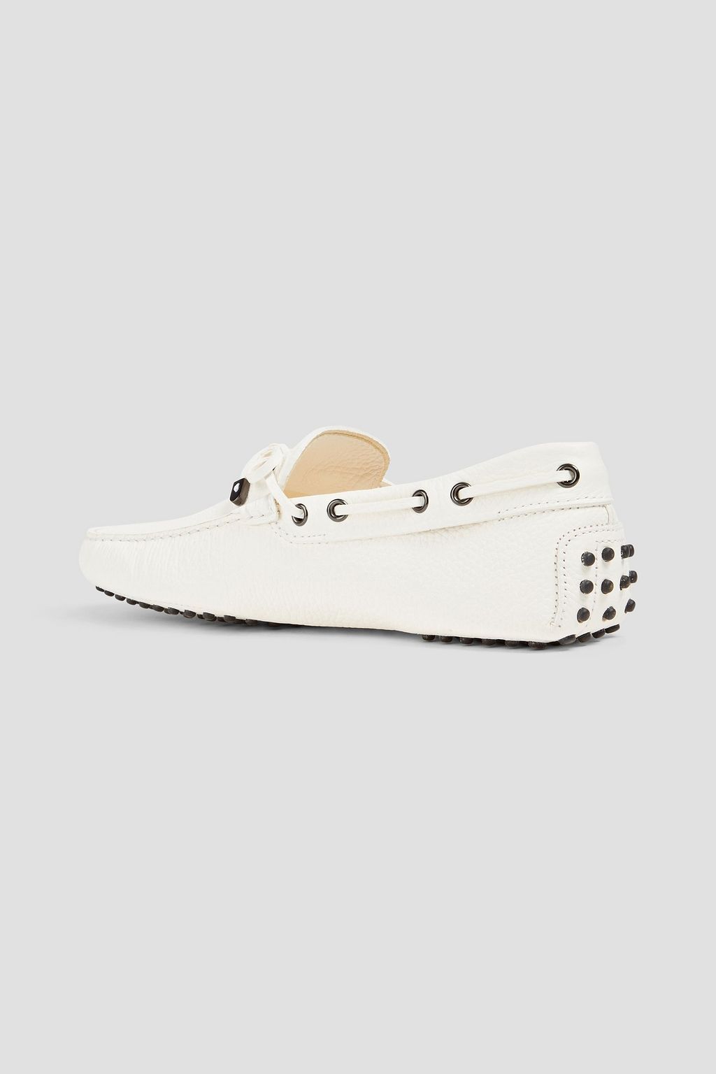 TOD'S Pebbled-leather driving shoes
