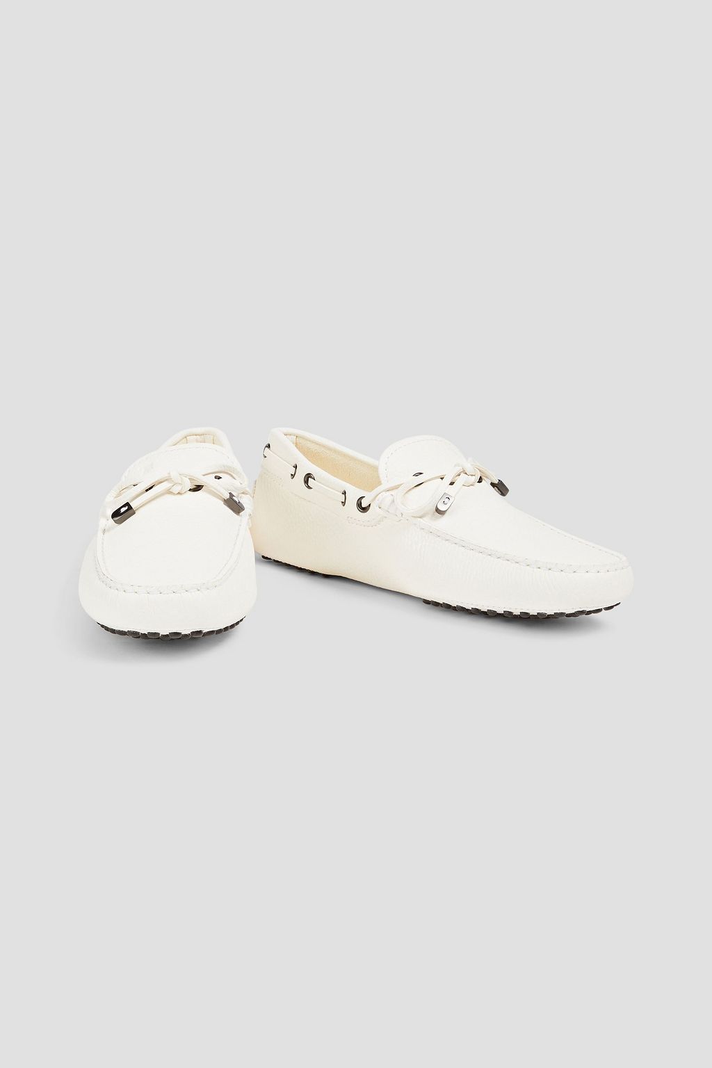 TOD'S Pebbled-leather driving shoes