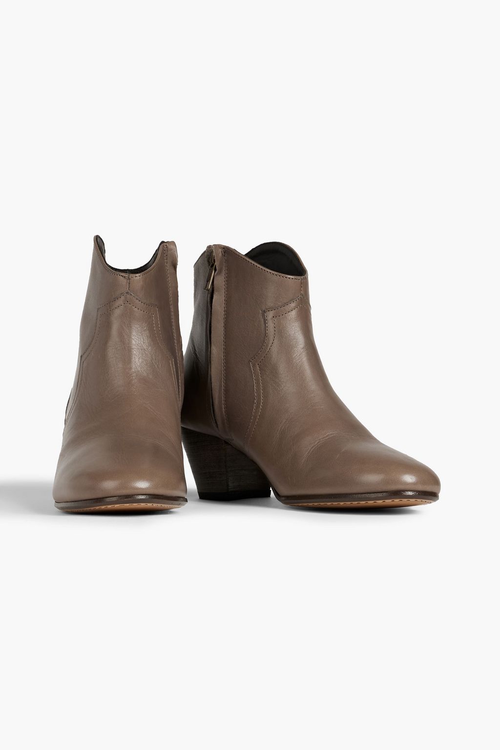 ISABEL MARANT Dicker leather ankle boots