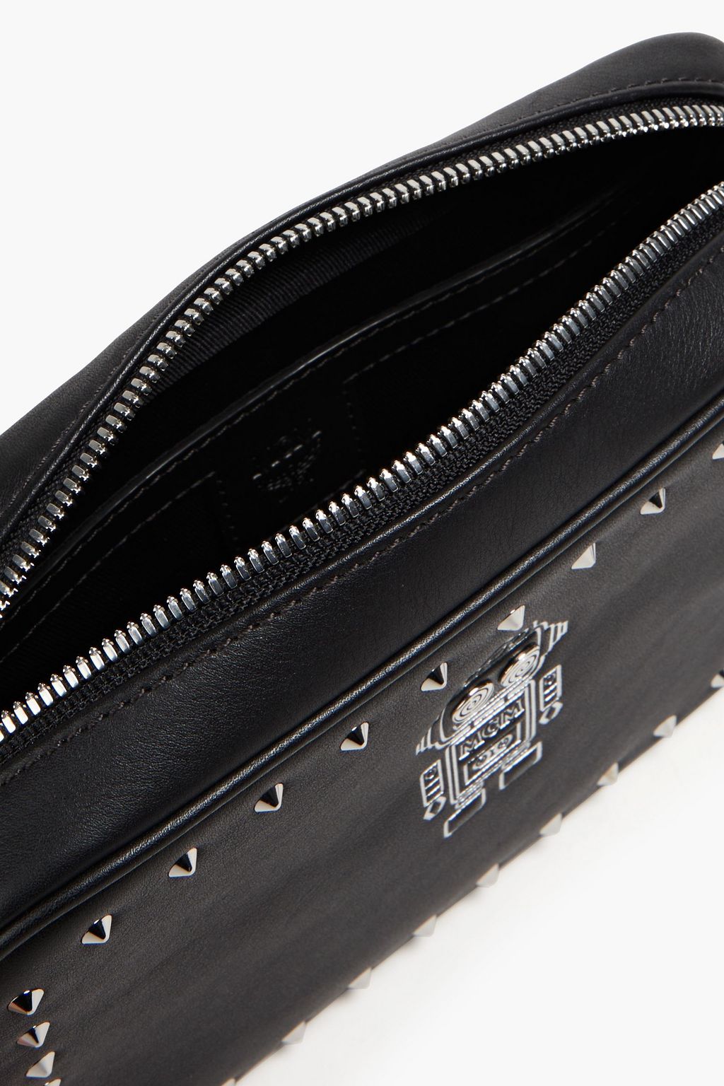 MCM Studded printed leather shoulder bag