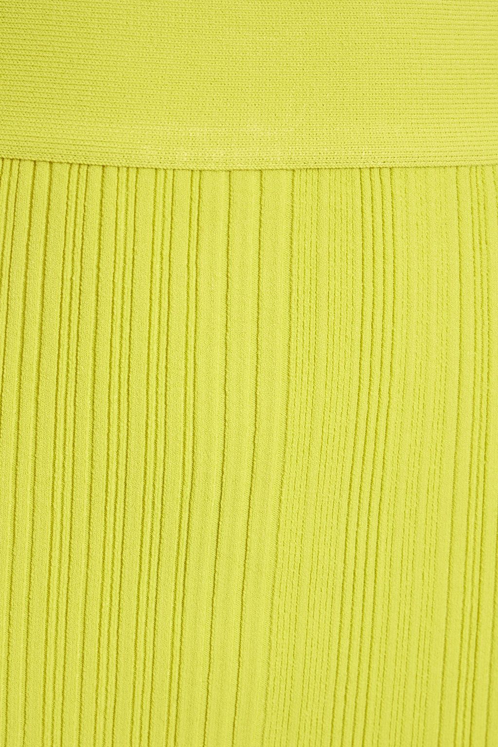 HERVÉ LÉGER Ribbed-knit midi skirt